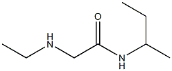 N-(butan-2-yl)-2-(ethylamino)acetamide Struktur