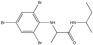 N-(butan-2-yl)-2-[(2,4,6-tribromophenyl)amino]propanamide Struktur