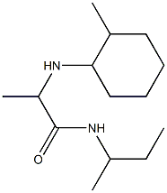 N-(butan-2-yl)-2-[(2-methylcyclohexyl)amino]propanamide Struktur