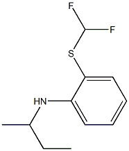 N-(butan-2-yl)-2-[(difluoromethyl)sulfanyl]aniline Struktur