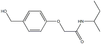 N-(butan-2-yl)-2-[4-(hydroxymethyl)phenoxy]acetamide Struktur