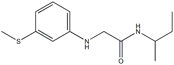 N-(butan-2-yl)-2-{[3-(methylsulfanyl)phenyl]amino}acetamide Struktur