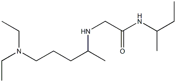 N-(butan-2-yl)-2-{[5-(diethylamino)pentan-2-yl]amino}acetamide Struktur