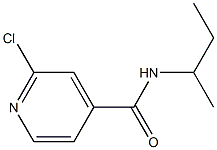 N-(butan-2-yl)-2-chloropyridine-4-carboxamide Struktur