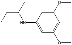 N-(butan-2-yl)-3,5-dimethoxyaniline Struktur