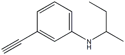 N-(butan-2-yl)-3-ethynylaniline Struktur