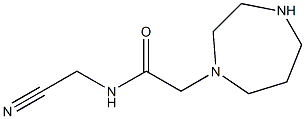 N-(cyanomethyl)-2-(1,4-diazepan-1-yl)acetamide Struktur