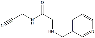 N-(cyanomethyl)-2-[(pyridin-3-ylmethyl)amino]acetamide Struktur