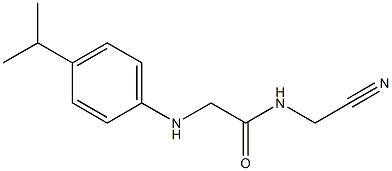 N-(cyanomethyl)-2-{[4-(propan-2-yl)phenyl]amino}acetamide Struktur