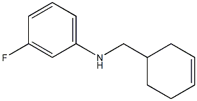 N-(cyclohex-3-en-1-ylmethyl)-3-fluoroaniline Struktur