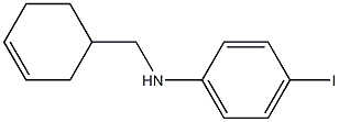 N-(cyclohex-3-en-1-ylmethyl)-4-iodoaniline Struktur