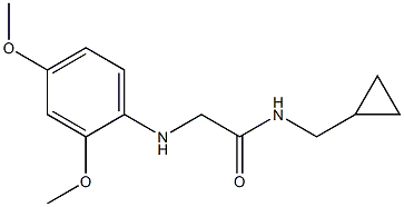 N-(cyclopropylmethyl)-2-[(2,4-dimethoxyphenyl)amino]acetamide Struktur