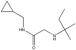 N-(cyclopropylmethyl)-2-[(2-methylbutan-2-yl)amino]acetamide Struktur