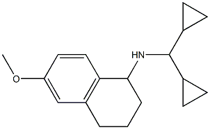 N-(dicyclopropylmethyl)-6-methoxy-1,2,3,4-tetrahydronaphthalen-1-amine Struktur