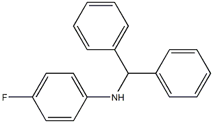 N-(diphenylmethyl)-4-fluoroaniline Struktur