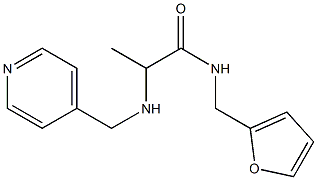 N-(furan-2-ylmethyl)-2-[(pyridin-4-ylmethyl)amino]propanamide Struktur