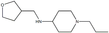 N-(oxolan-3-ylmethyl)-1-propylpiperidin-4-amine Struktur