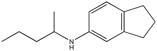 N-(pentan-2-yl)-2,3-dihydro-1H-inden-5-amine Struktur