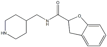 N-(piperidin-4-ylmethyl)-2,3-dihydro-1-benzofuran-2-carboxamide Struktur