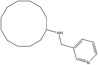 N-(pyridin-3-ylmethyl)cyclododecanamine Struktur