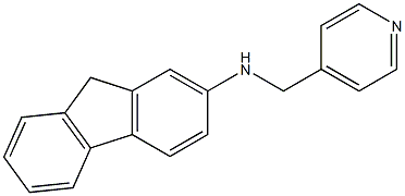 N-(pyridin-4-ylmethyl)-9H-fluoren-2-amine Struktur