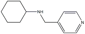 N-(pyridin-4-ylmethyl)cyclohexanamine Struktur