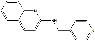 N-(pyridin-4-ylmethyl)quinolin-2-amine Struktur