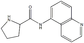 N-(quinolin-5-yl)pyrrolidine-2-carboxamide Struktur