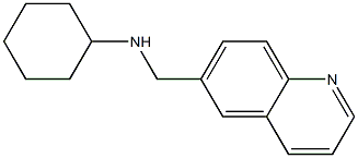 N-(quinolin-6-ylmethyl)cyclohexanamine Struktur