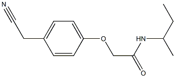 N-(sec-butyl)-2-[4-(cyanomethyl)phenoxy]acetamide Struktur