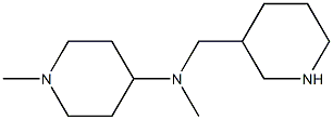 N,1-dimethyl-N-(piperidin-3-ylmethyl)piperidin-4-amine Struktur