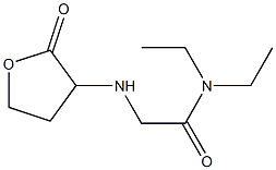 N,N-diethyl-2-[(2-oxooxolan-3-yl)amino]acetamide Struktur