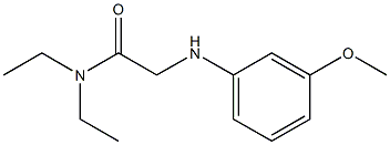 N,N-diethyl-2-[(3-methoxyphenyl)amino]acetamide Struktur