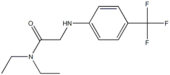 N,N-diethyl-2-{[4-(trifluoromethyl)phenyl]amino}acetamide Struktur