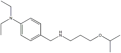 N,N-diethyl-4-({[3-(propan-2-yloxy)propyl]amino}methyl)aniline Struktur