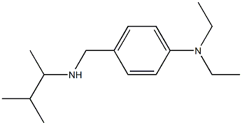 N,N-diethyl-4-{[(3-methylbutan-2-yl)amino]methyl}aniline Struktur