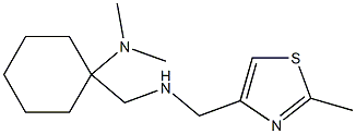 N,N-dimethyl-1-({[(2-methyl-1,3-thiazol-4-yl)methyl]amino}methyl)cyclohexan-1-amine Struktur