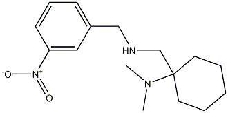 N,N-dimethyl-1-({[(3-nitrophenyl)methyl]amino}methyl)cyclohexan-1-amine Struktur