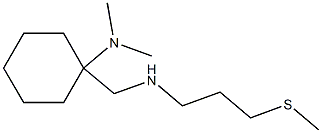 N,N-dimethyl-1-({[3-(methylsulfanyl)propyl]amino}methyl)cyclohexan-1-amine Struktur