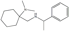 N,N-dimethyl-1-{[(1-phenylethyl)amino]methyl}cyclohexan-1-amine Struktur