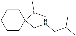 N,N-dimethyl-1-{[(2-methylpropyl)amino]methyl}cyclohexan-1-amine Struktur