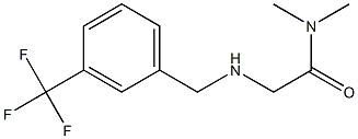 N,N-dimethyl-2-({[3-(trifluoromethyl)phenyl]methyl}amino)acetamide Struktur