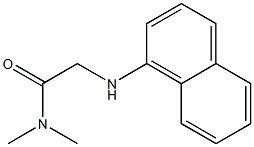 N,N-dimethyl-2-(naphthalen-1-ylamino)acetamide Struktur