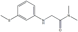 N,N-dimethyl-2-{[3-(methylsulfanyl)phenyl]amino}acetamide Struktur