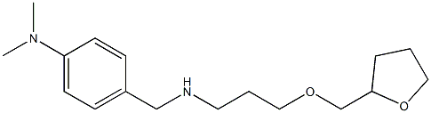 N,N-dimethyl-4-({[3-(oxolan-2-ylmethoxy)propyl]amino}methyl)aniline Struktur