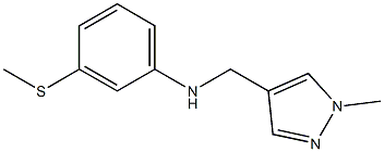 N-[(1-methyl-1H-pyrazol-4-yl)methyl]-3-(methylsulfanyl)aniline Struktur