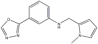 N-[(1-methyl-1H-pyrrol-2-yl)methyl]-3-(1,3,4-oxadiazol-2-yl)aniline Struktur