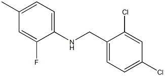 N-[(2,4-dichlorophenyl)methyl]-2-fluoro-4-methylaniline Struktur