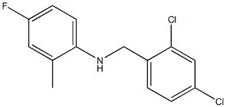 N-[(2,4-dichlorophenyl)methyl]-4-fluoro-2-methylaniline Struktur