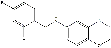 N-[(2,4-difluorophenyl)methyl]-2,3-dihydro-1,4-benzodioxin-6-amine Struktur